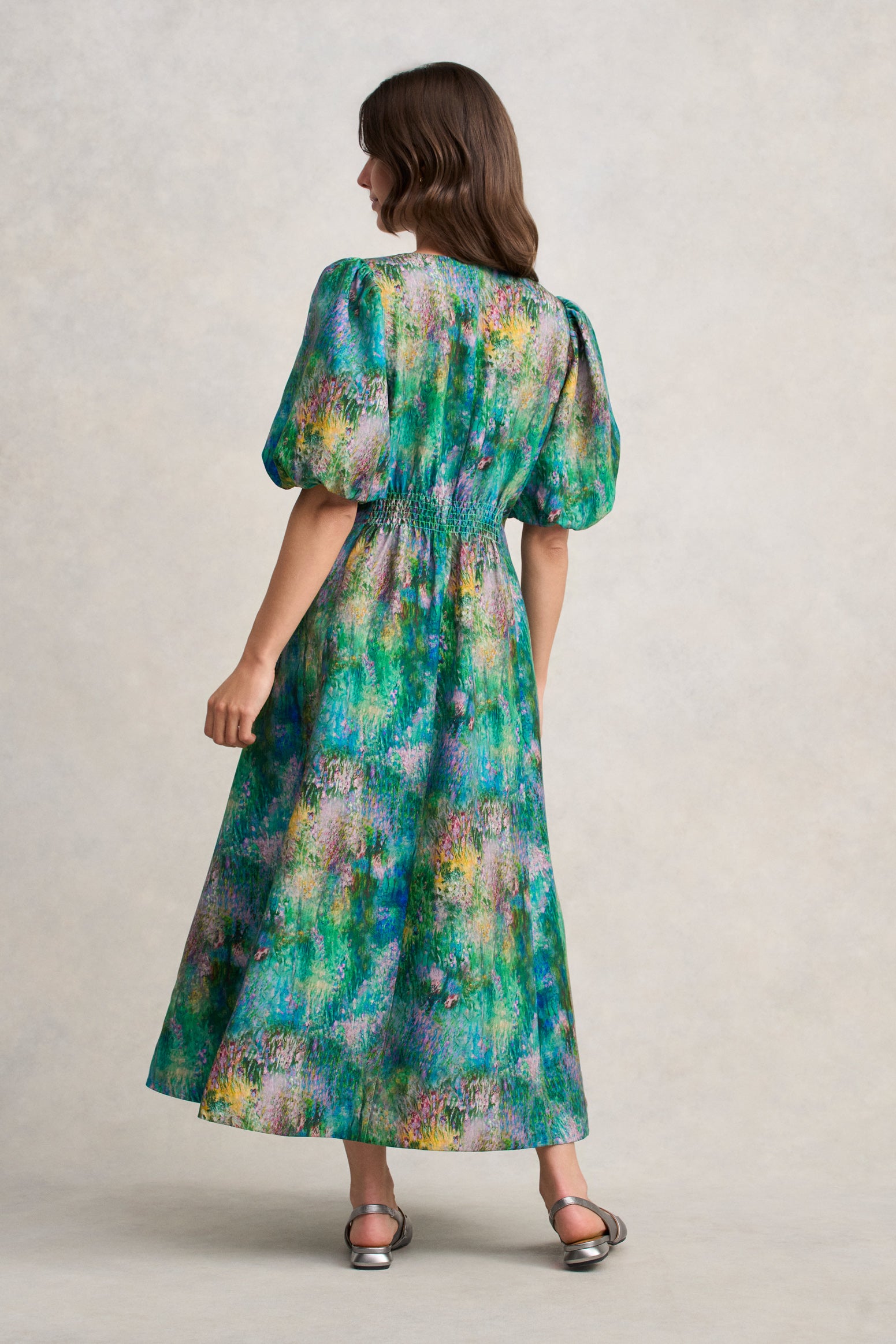 Event Dress - Abstract Monet Print
