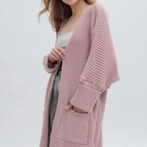 Oversized Long Knit Cardigan